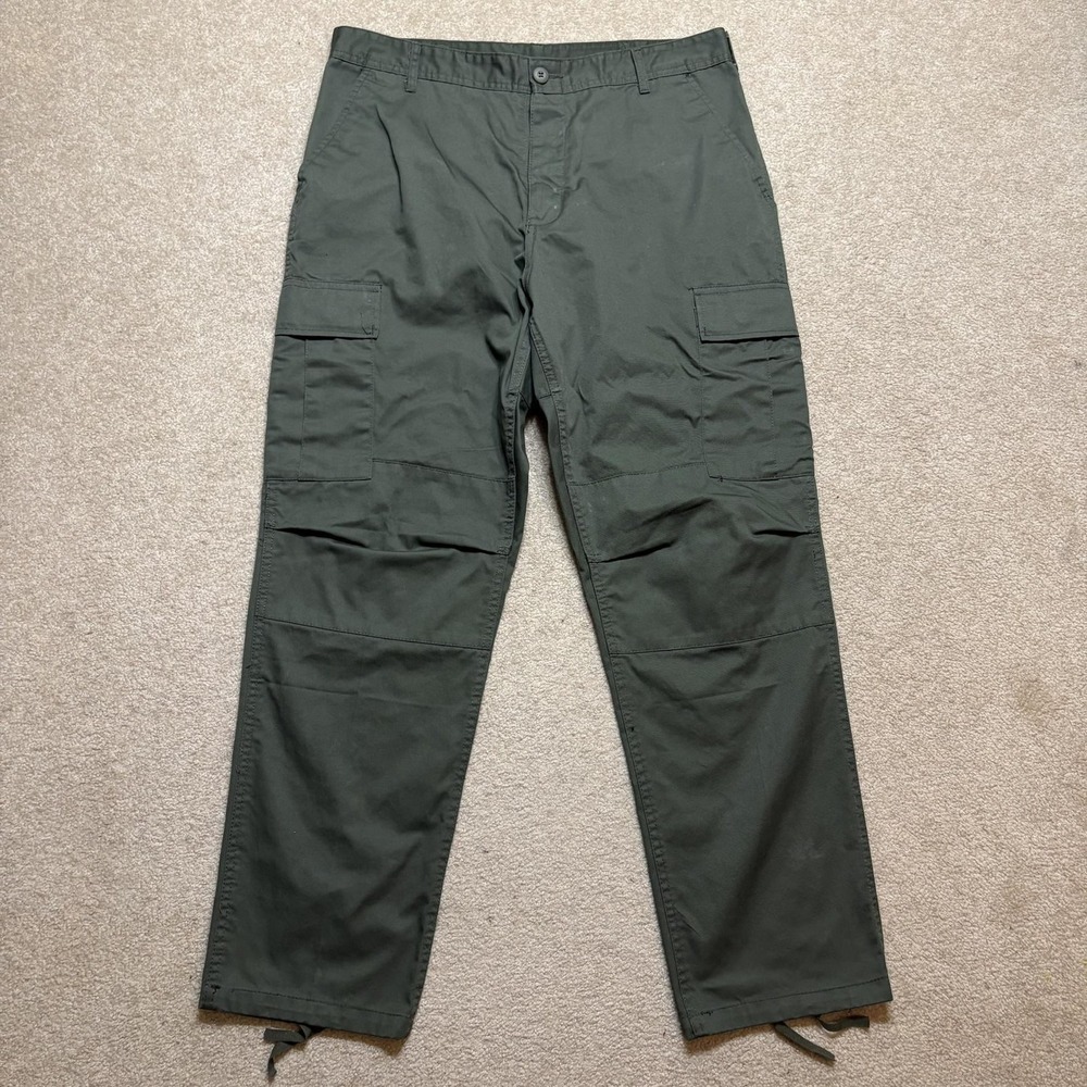 Rothco BDU Military Cargo Pants Mens Large 36x32 Adjustable Waist Military Green